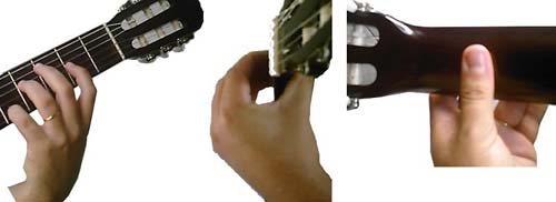posicionamento da mao esquerda - Aprenda a tocar violão grátis - aula 1A